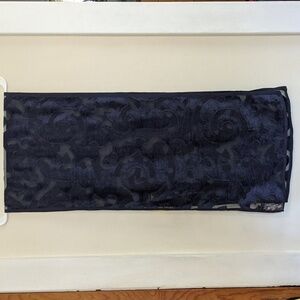 Henri Bendel Scarf, Navy Burnout Y2K